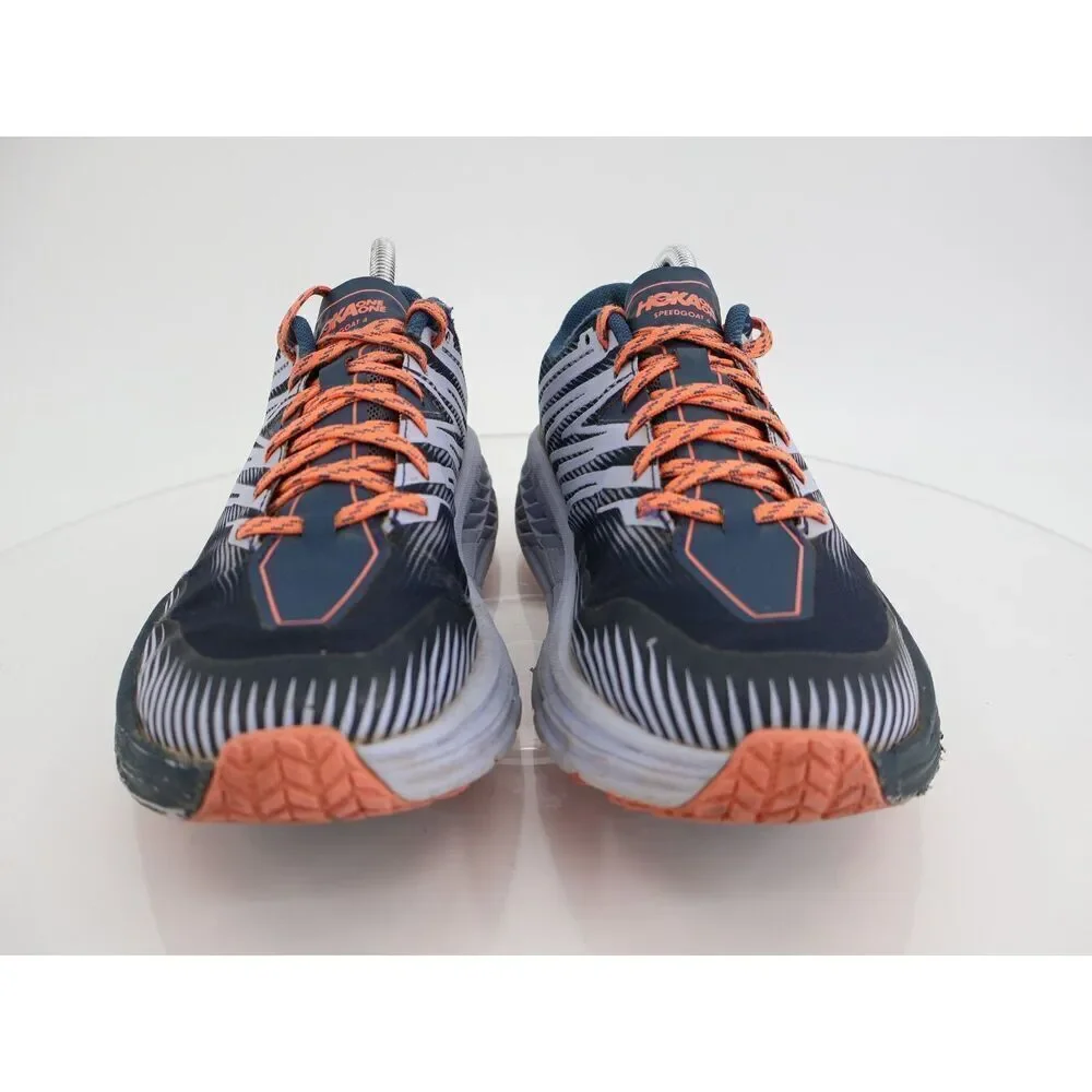 Hoka One One Speedgoat 4 Women's Size 9.5 Running Shoes Orange Blue * see desc
